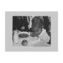 School lunch program, 1930s postcard