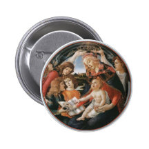 School Marm Madonna.Botticelli Button