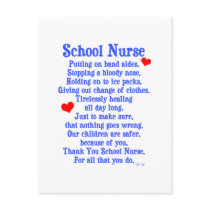 School Nurse Postcard