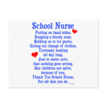 School Nurse Postcard