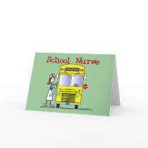 School Nurse Stick People Design Cards