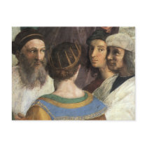 School of Athens (detail) by Raphael or Raffaello Post Card