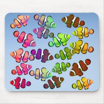 School of Colourful Clownfish Mousepad