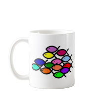 School of Rainbow Fish Symbols