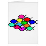 School of Rainbow Fish Symbols cards
