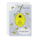 School Open House Invitation - Beehive
