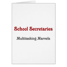 School Secretaries Multitasking Marvels Cards