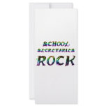 SCHOOL SECRETARIES ROCK rack cards