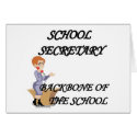 SCHOOL SECRETARY cards