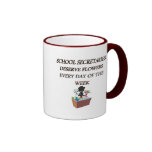 SCHOOL SECRETARYDESERVE FLOWERS COFFEE MUG