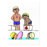 School Swim Meet Postcards