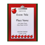School Teacher Apple Clipboard Small Event Flyer