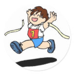 School Track Team Sticker