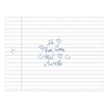 School Years Love Note Postcards