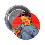 Schoolboy by Vincent van Gogh Buttons
