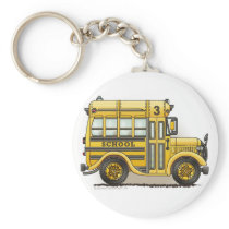 Schoolbus Key Chains