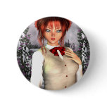 Schoolgirl Pin Up Button