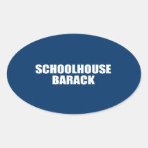 SCHOOLHOUSE BARACK STICKER