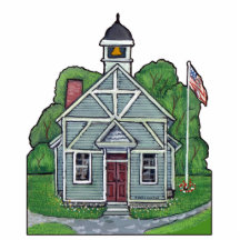 Schoolhouse Sculpture Cut Out