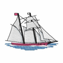 Schooner Embroidered Polo Shirt