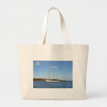 Schooner In The Isles Of Scilly Canvas Bags