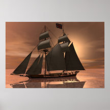 Schooner Poster