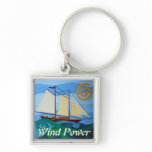 Schooner, Wind Power keychains
