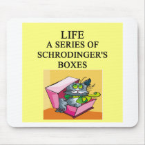 schrodinger's cat box joke mouse mat