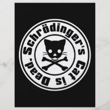 Schrödinger's Cat is Dead. Flyer Design