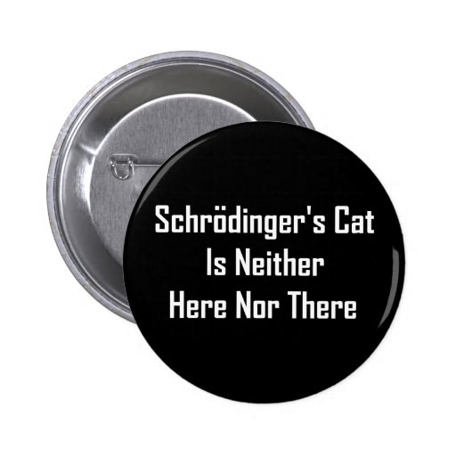 Schrodinger's Cat Is Neither Here Nor There Pin