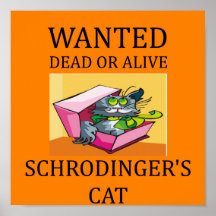 schrodinger's cat joke poster