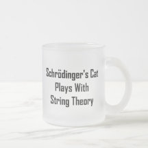 Schrodinger's Cat Plays With String Theory Coffee Mugs