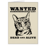 Schrodinger's cat wanted dead or alive cards