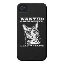 Schrodinger's cat wanted dead or alive iPhone 4 Case-Mate case
