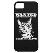 Schrodinger's cat wanted dead or alive iPhone 5 covers