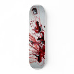 Schu Red graffiti Skateboards