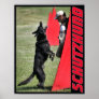 Schutzhund German Shepherd Dog Poster