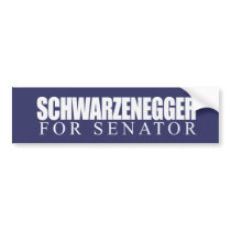 Schwarzenegger for Senator 2010 Bumper Sticker