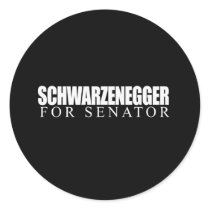 Schwarzenegger for Senator 2010 Sticker