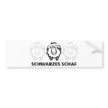 schwarzes schaf bumper sticker