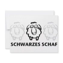schwarzes schaf custom announcement