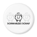 schwarzes schaf refrigerator magnets