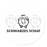 schwarzes schaf stickers