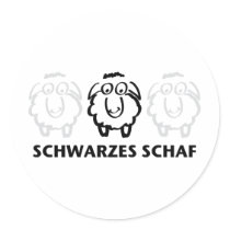 schwarzes schaf stickers