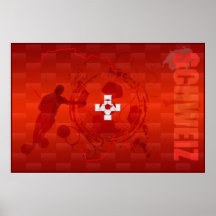 Schweiz Switzerland 2014 soccer fussball poster