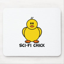 Sci-Fi Chick Mouse Pads