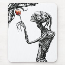 Sci fi dark cyborg mouse mat mouse pads