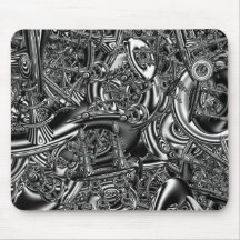 Sci fi fractal art mousepad