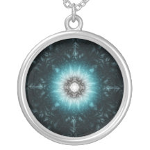 sci-fi mandala necklace