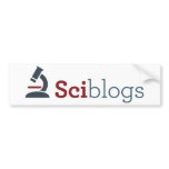 Sciblogs bumper sticker - white bumper stickers